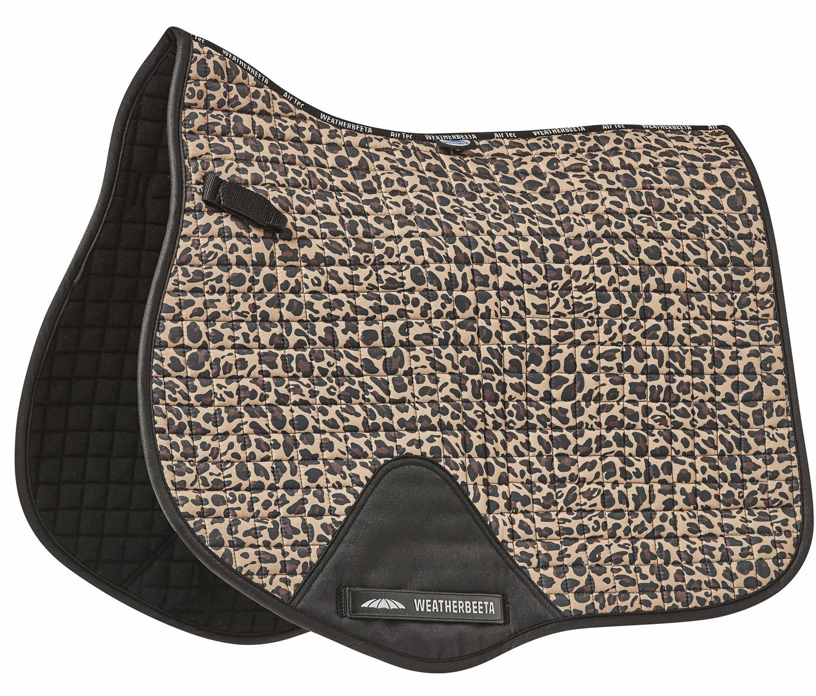 Leopard Print Saddle Pad Set All Purpose English Saddle pad with good Matching Fly