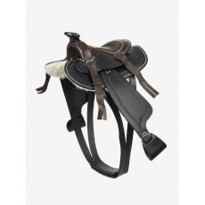 Le Mieux Toy Pony Western Saddle Black