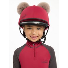 Le Mieux Mini Double Pom Hat Silk Ember