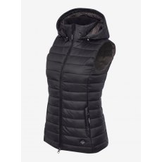 Le Mieux Tilly Hooded Puffer Gilet Black