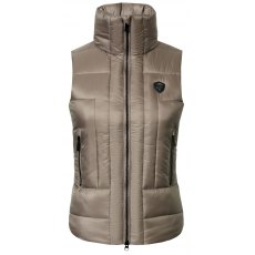 Covalliero Quilt Padded Vest Taupe