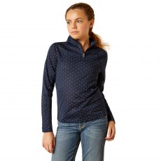 Ariat Kids Sunstopper 3.0 Baselayer Navy Dot