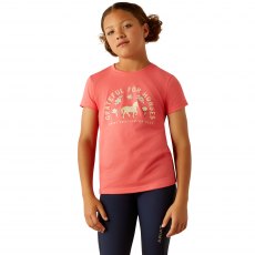 Ariat Kids Grateful T-Shirt Coral Paradise