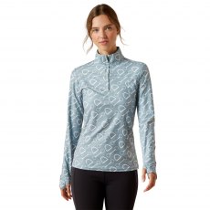 Ariat Women's Lowell 3.0 1/4 Zip Baselayer Hardware Print Ariat Women's Lowell 3.0 1/4 Zip Baselayer Hardware Print