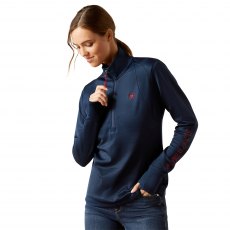 Ariat Women's Team EQ 1/2 Zip Pullover Navy Ariat Women's Team EQ 1/2 Zip Pullover Navy