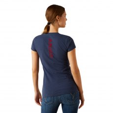 Ariat Women's BV Logo T-Shirt Navy Heather Ariat Women's BV Logo T-Shirt Navy Heather