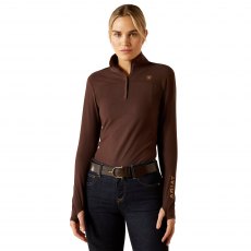 Ariat Women's Lowell 3.0 1/4 Zip Baselayer Java Ariat Women's Lowell 3.0 1/4 Zip Baselayer Java