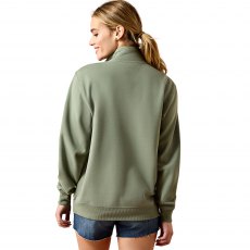 Ariat Women's Foundation Logo 1/2 Zip Sweatshirt Sea Spray Ariat Women's Foundation Logo 1/2 Zip Sweatshirt Sea Spray