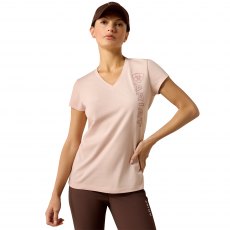 Ariat Women's Vertical Logo T-Shirt Sepia Rose Ariat Women's Vertical Logo T-Shirt Sepia Rose