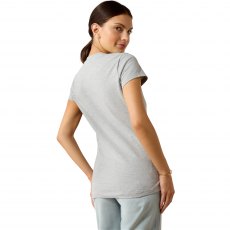 Ariat Women's Vertical Logo T-Shirt Heather Grey Ariat Women's Vertical Logo T-Shirt Heather Grey