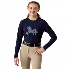Ariat Kids Pretty Pony T-Shirt Navy Ariat Kids Pretty Pony T-Shirt Navy