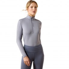Ariat Women's Lunaveil 1/2 Zip Baselayer Quicksilver Ariat Women's Lunaveil 1/2 Zip Baselayer Quicksilver