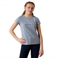 Ariat Kids The Logo T-Shirt Blue Grey Heather Ariat Kids The Logo T-Shirt Blue Grey Heather