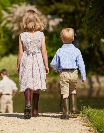 le chameau childrens wellingtons